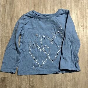 4/$30 Blue Heart Design Kids Shirt